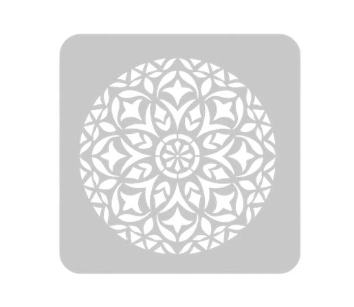 STENCIL EQ ARTE 30X30CM MANDALA REDONDO