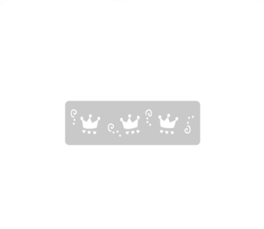 STENCIL EQ ARTE 4.5X24CM CORONAS