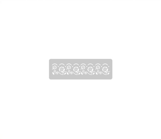 STENCIL EQ ARTE 4.5X24CM PUNTILLA PRIMAVERAL