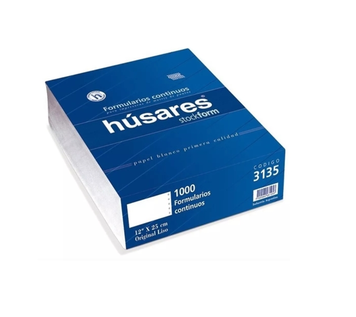 FORMULARIO CONTINUO HUSARES ORIGINAL LISO 70G X1000