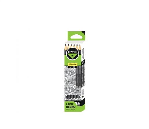 LAPIZ DE GRAFITO PIZZINI TRIANGULAR HB CJ X12