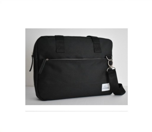 MALETIN TELA CORDURA LISA SAGITARIO 1 CIERRE NEGRO