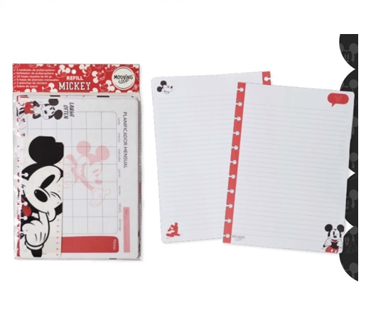 REPUESTO P/CUADERNO MOOVING LOOP MICKEY MOUSE CARTA