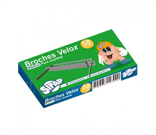 BROCHE VELOX METALICO SIFAP CJ X50