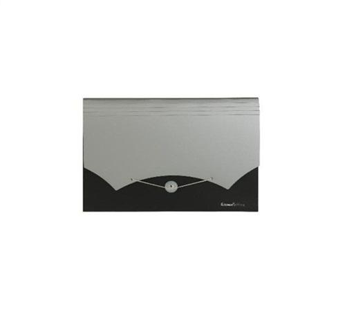 CLASIFICADOR 12 DIVISIONES LAMA CHEQUE COMBINADO NEGRO/GRIS