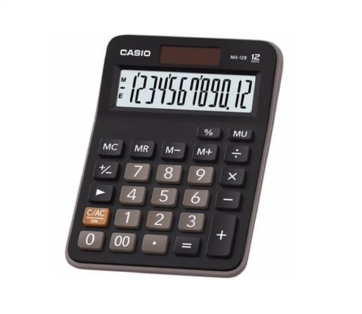 CALCULADORA CASIO MX-12B 12 DIGITOS NEGRO
