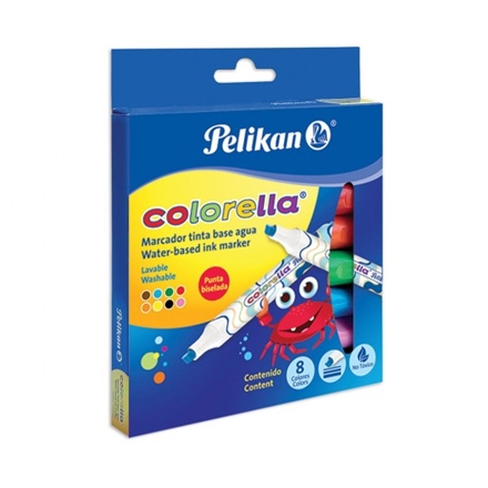 MARCADOR PELIKAN COLORELLA JUMBO EST X8