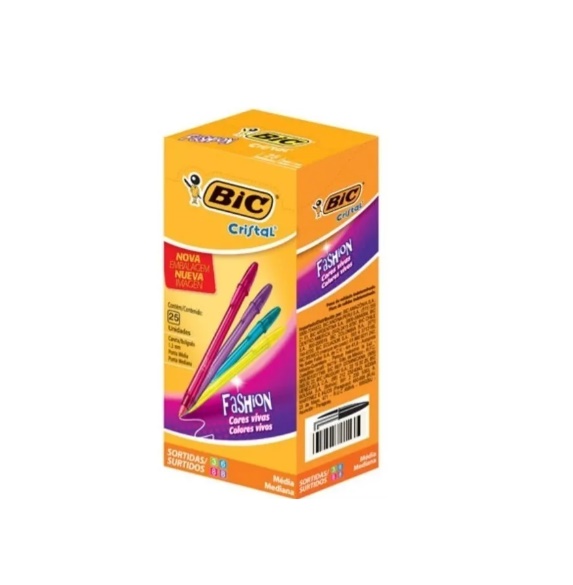 BOLIGRAFO BIC FASHION 1.2 4 COLORES CJ X25