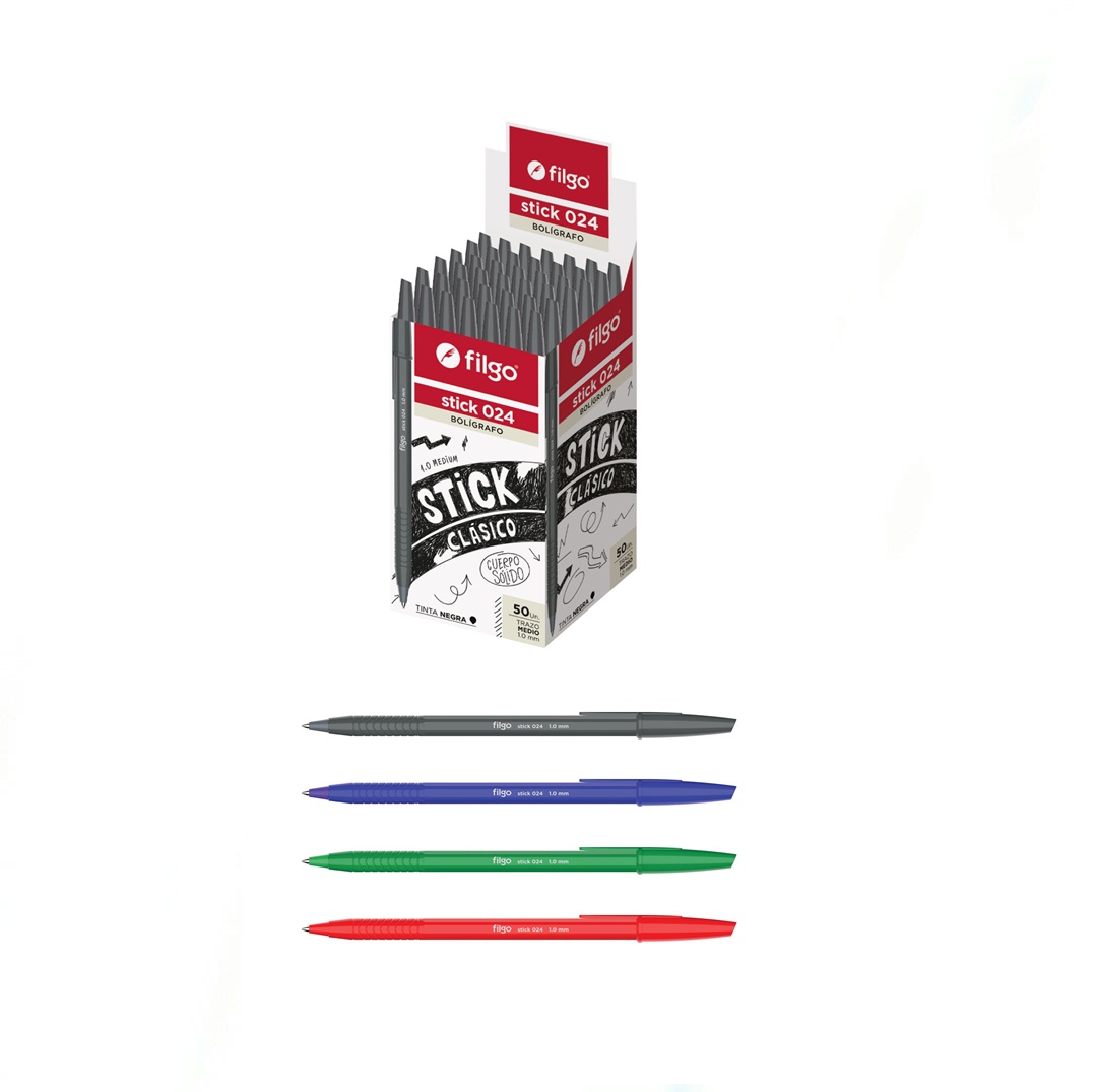 BOLIGRAFO FILGO STICK 024 OPACO 1.0 CJ X50
