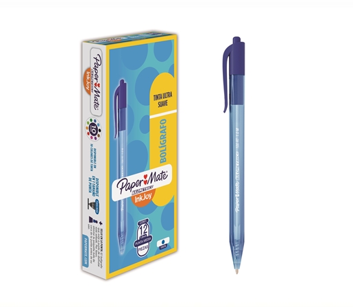 BOLIGRAFO PAPERMATE KILOMETRICO INKJOY 100 RT CJ X12