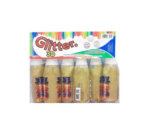 ADHESIVO C/GLITTER MAGICOLOR BL X6