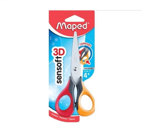 TIJERA MAPED SENSOFT 3D 13CM SIMETRICA BL X1