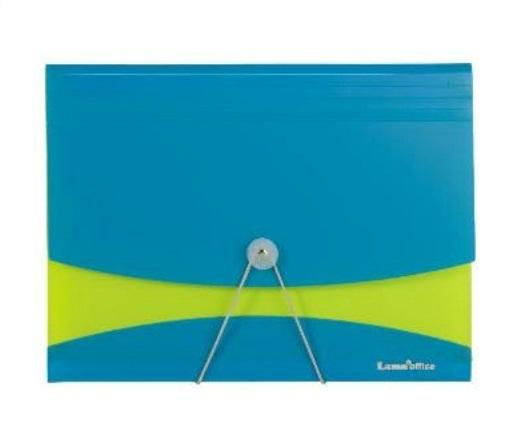 CLASIFICADOR 12 DIVISIONES LAMA A4 OPACO VERDE-AZUL