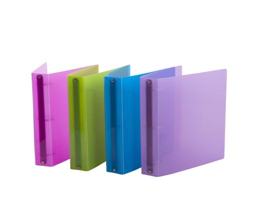 CARPETA ESCOLAR 3X40 LAMA PPP TRASLUCIDA NEON VIOLETA