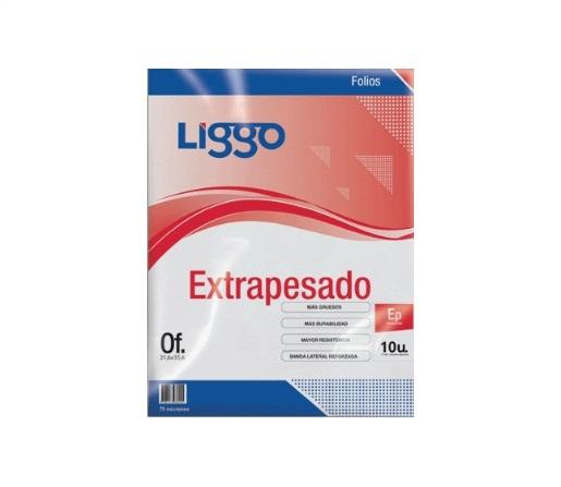 FOLIO LIGGO EXTRAPESADO OFICIO X10