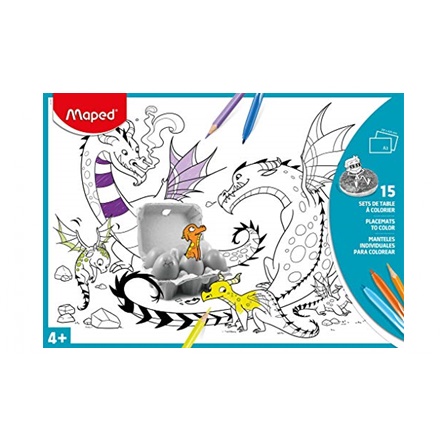 POSTER MAPED XL DE PAPEL P/COLOREAR