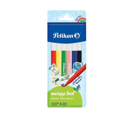 MARCADOR ESCOLAR PELIKAN MARKANA TWIST FINO EST X6
