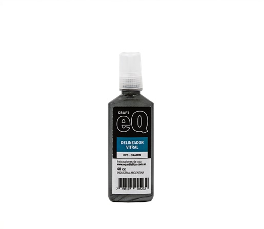 DELINEADOR VITRAL EQ ARTE 40CC GRAFITO