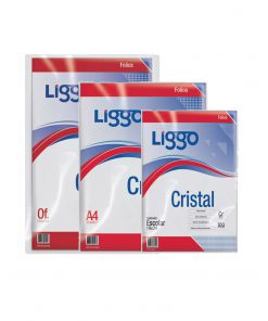FOLIO LIGGO CRISTAL 40 MICRONES A4 X10
