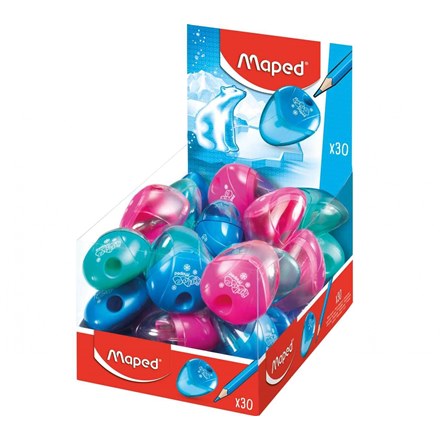 SACAPUNTAS C/DEPOSITO MAPED IGLOO 2 ORIFICIOS DISPLAY X30