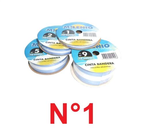 CINTA BANDERA MILENIO N°1 8MM X 10MTS