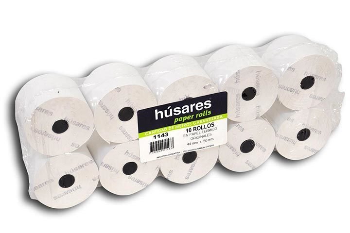 ROLLO TERMICO HUSARES 57MMX30M X10
