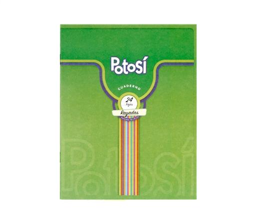 CUADERNO ABROCHADO POTOSI T/F 16X21 24H RAYADO