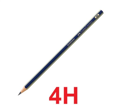 LAPIZ DE GRAFITO FABER CASTELL GOLDFABER 4H CJ X12