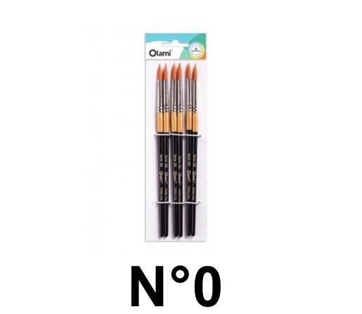 PINCEL REDONDO OLAMI BL X6 120-0