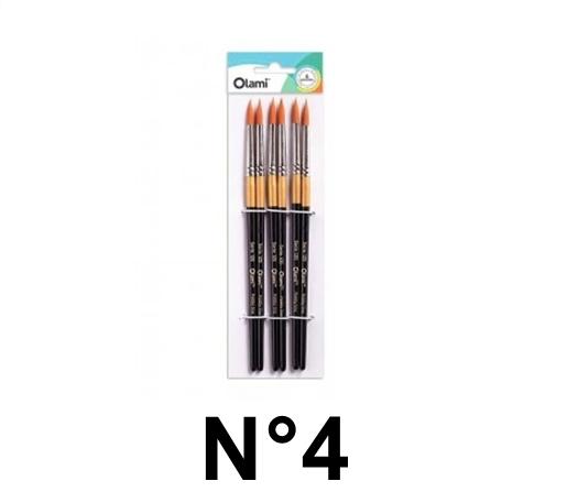 PINCEL REDONDO OLAMI BL X6 120-4