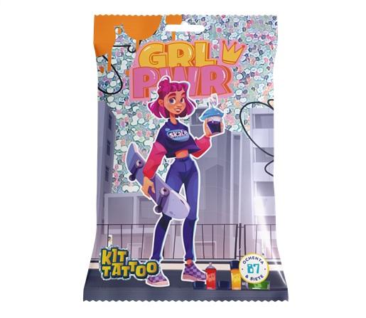 LIBRO PARA COLOREAR C/TATTOO Y STICKER 87 GIRL POWER