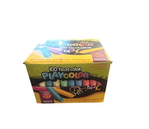 TIZA PLAYCOLOR COLOR ESCOLAR CJ X100