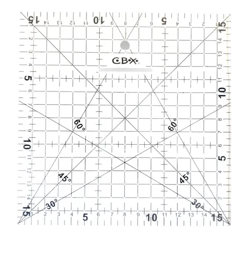 REGLA CBX PARA PATCHWORK 16X16