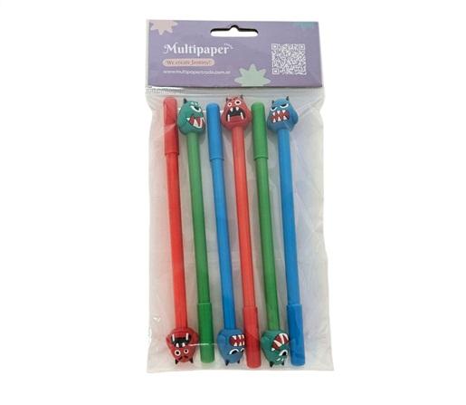 BOLIGRAFO TERMOFORMADO LINEA ECO MONSTER BL X6