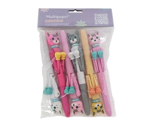 BOLIGRAFO PUCHING CAT BL X6