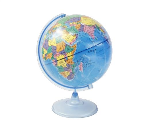 GLOBO TERRAQUEO BASE PLASTICA 30CM