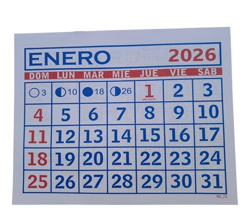 ALMANAQUE ABROCHADO G.SOLER 2026 N°23 22X18