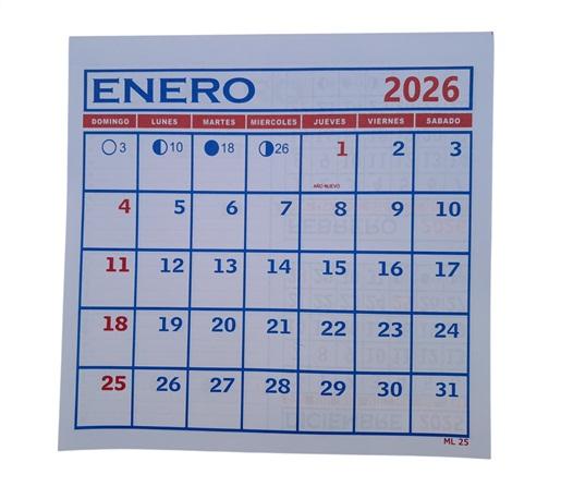 ALMANAQUE ABROCHADO G.SOLER 2026 N°23 23X25