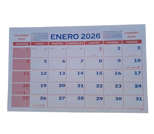 ALMANAQUE ABROCHADO G.SOLER 2026 N°35 35X22