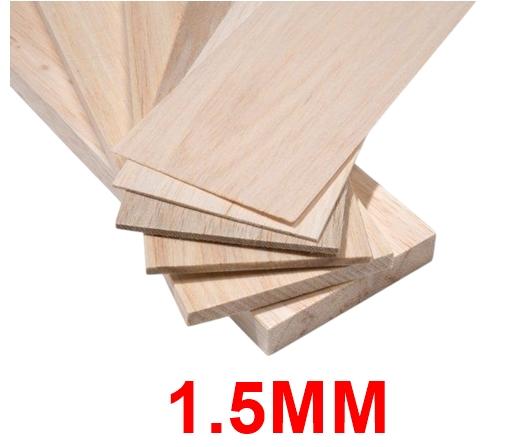 PLANCHA MADERA BALSA AERO STAR 7.6X90CM 1.5MM