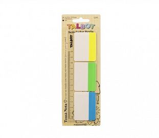 NOTA ADHESIVA TALBOT C/REGLA 3 COLORES 30H