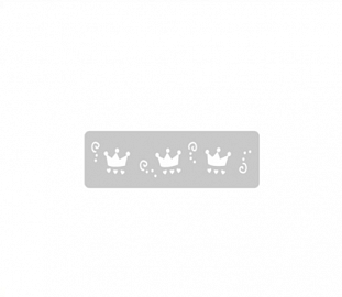 STENCIL EQ ARTE 4.5X24CM CORONAS