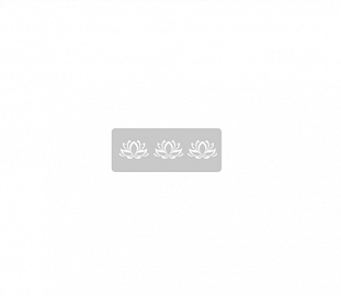 STENCIL EQ ARTE 4.5X17CM FLOR DE LOTO