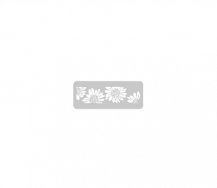 STENCIL EQ ARTE 4.5X17CM GIRASOLES
