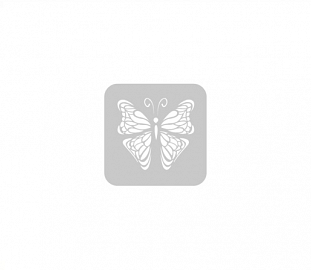 STENCIL EQ ARTE 10X10CM MARIPOSA VINTAGE