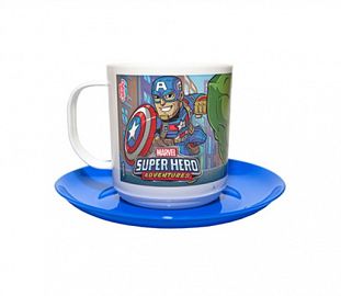 TAZA CON PLATO CRESKO AVENGERS SUPER HERO