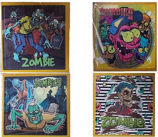 ROMPECABEZAS INK DROP 4 PIEZAS ZOMBIES BL X2