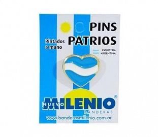 PIN ARGENTINA MILENIO N°10 CORAZON X 1U