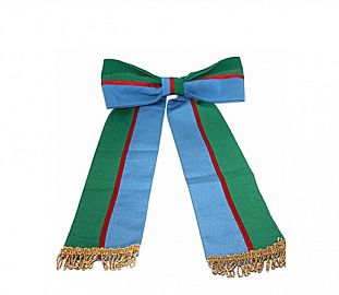 MOÑO CON CORBATA MILENIO P/BANDERA PROVINCIA BS.AS DE CEREMONIA