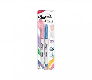 RESALTADOR SHARPIE SNOTE PASTEL BL X2